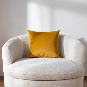 Funda De Cojín Velvet Mostaza