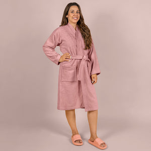Bata De Baño Soft Rosa Matura UNITALLA