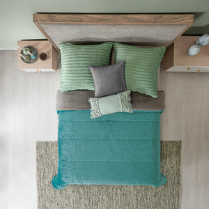 Cobertor Invernal Turquesa