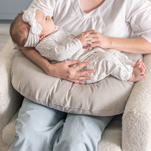 Almohada Lactancia Washed Gris UNI