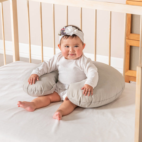 Almohada Lactancia Washed Gris UNI