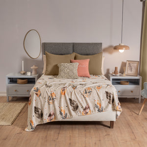 COBERTOR LIGERO PLUMAS KS/QS XL