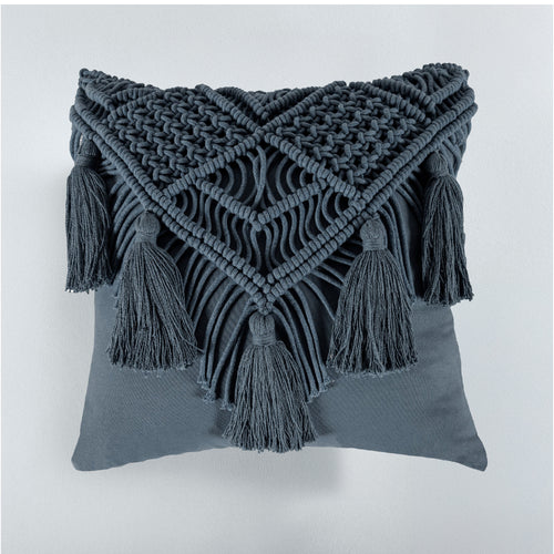 Funda De Cojín Macrame Indigo CUADRADO