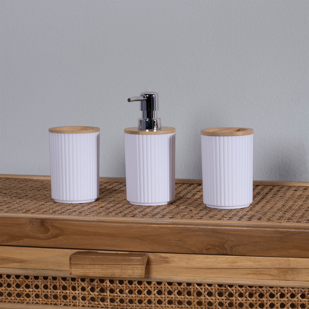 Juego De Accesorios Para Baño Blanco