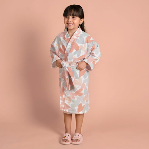 Bata De Baño Tulum Corazones INFANTIL