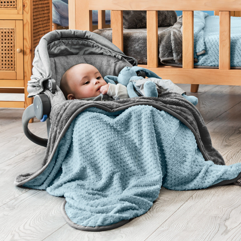 Cobertor Baby Siberia Azul CARRIOLA